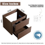 24" Bathroom Vanity With Sink