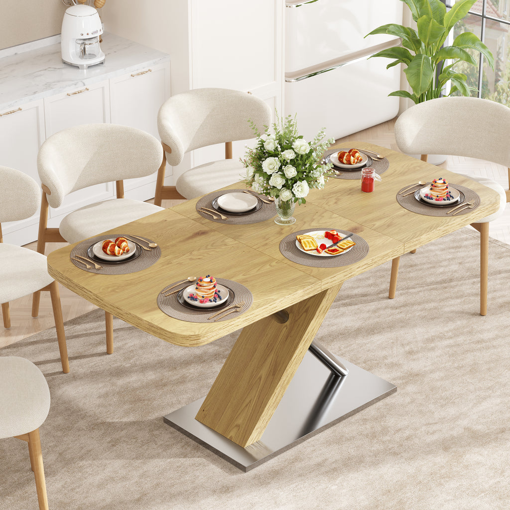 47.25 "-63" Dining Table - Original Wood Color