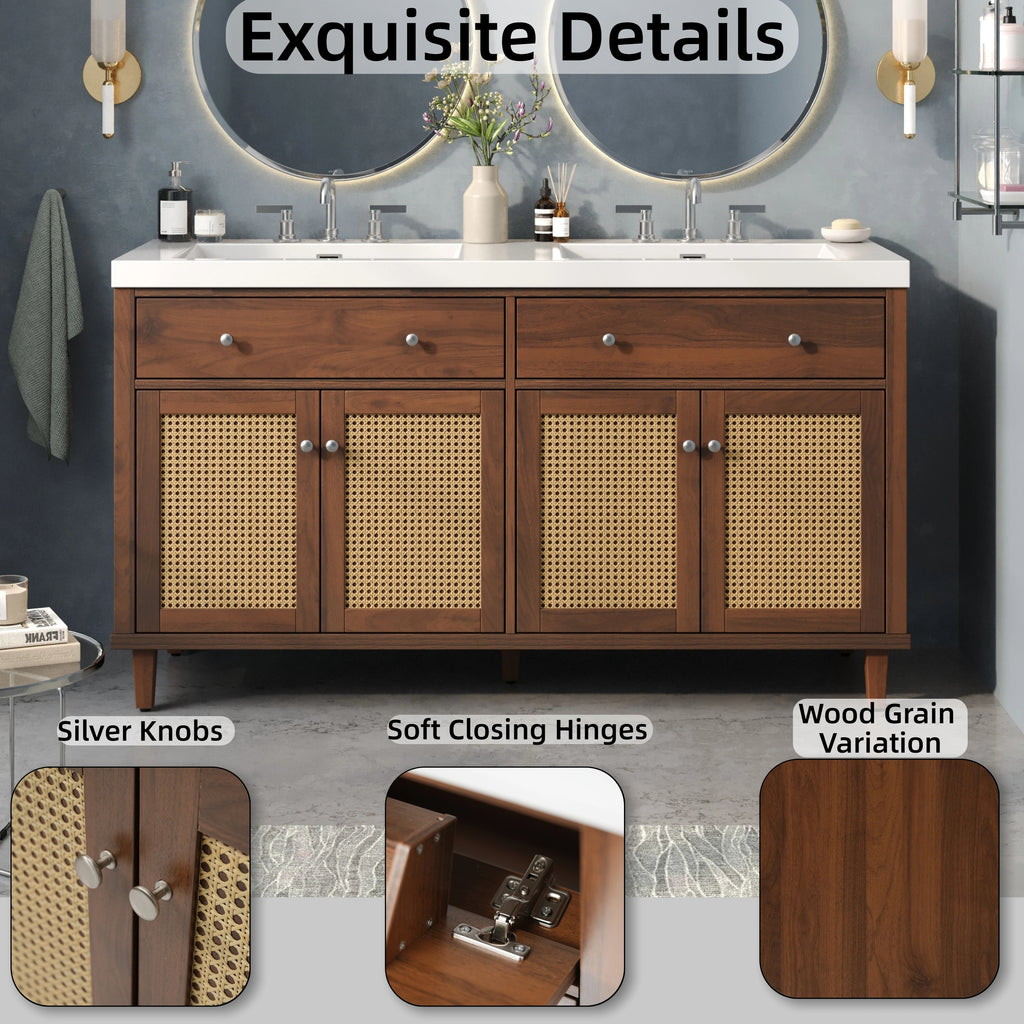 60 Inch Bathroom Vanity with Double Sink
