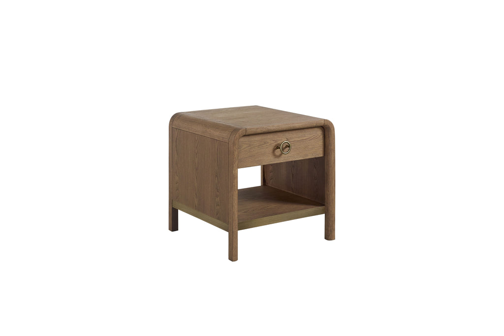 Waterfall End Table - Latte
