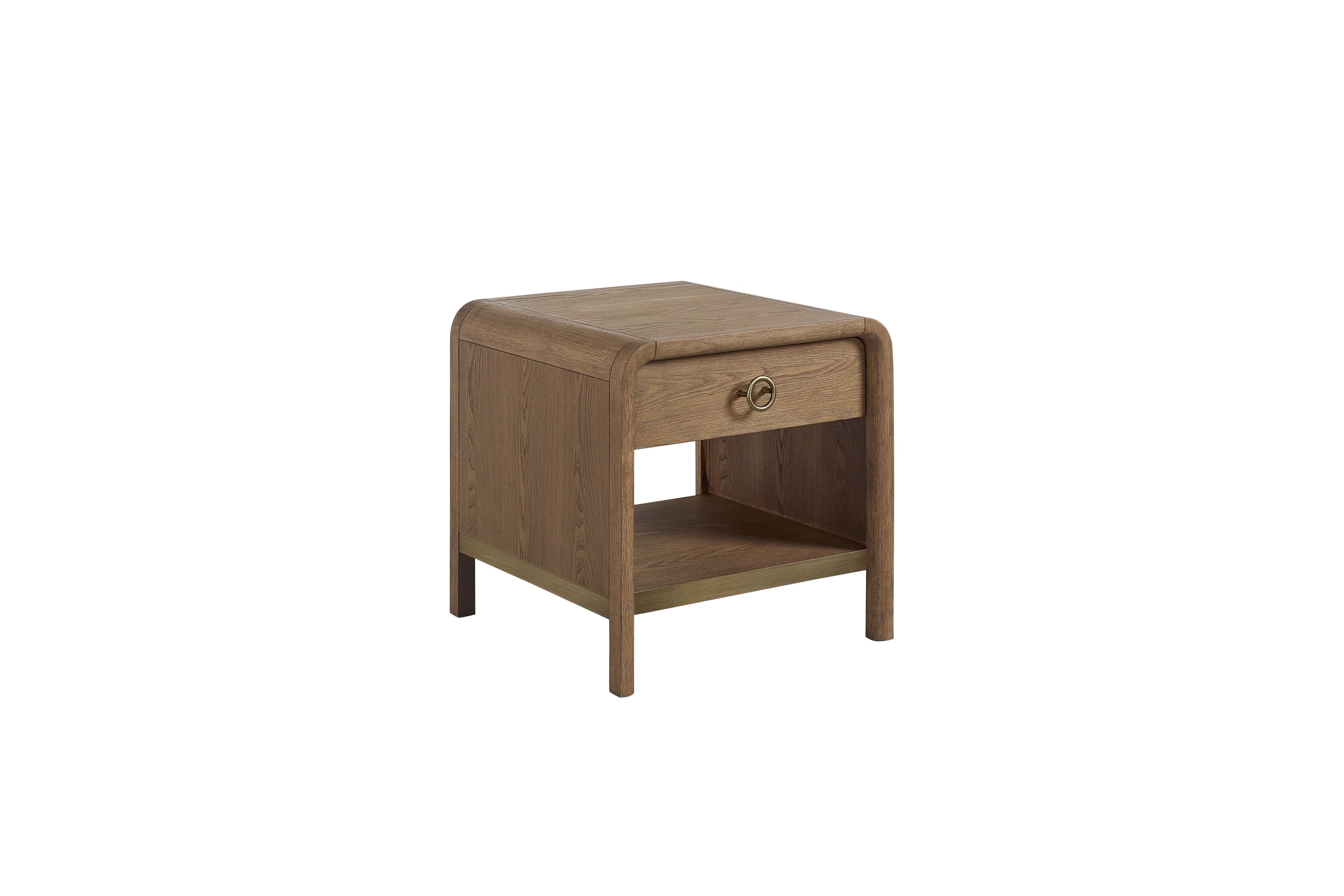 Waterfall End Table - Latte