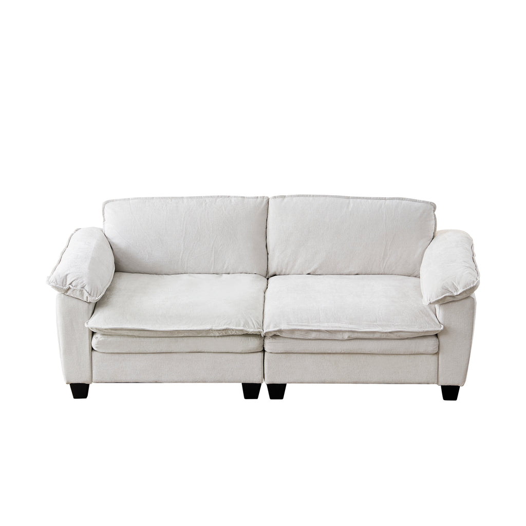 Luxury Chenille Upholstered Loveseat