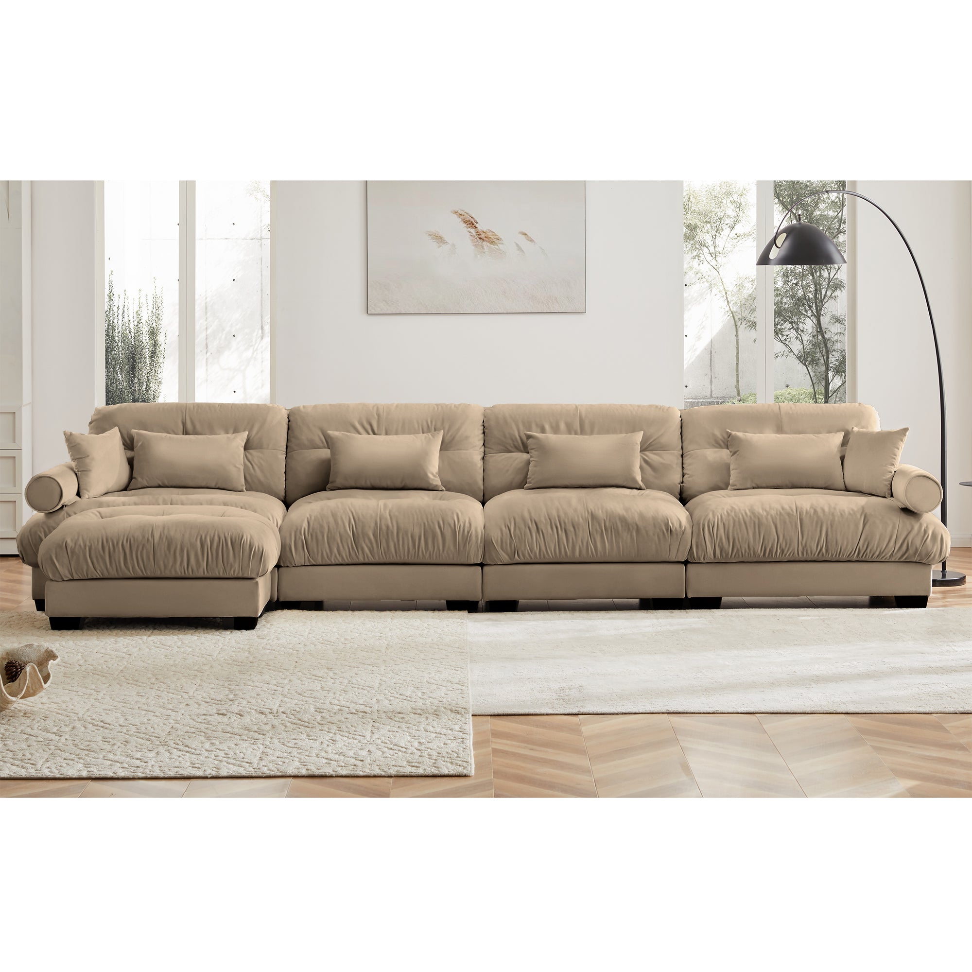 L Shaped Sectional Cloud Sofa