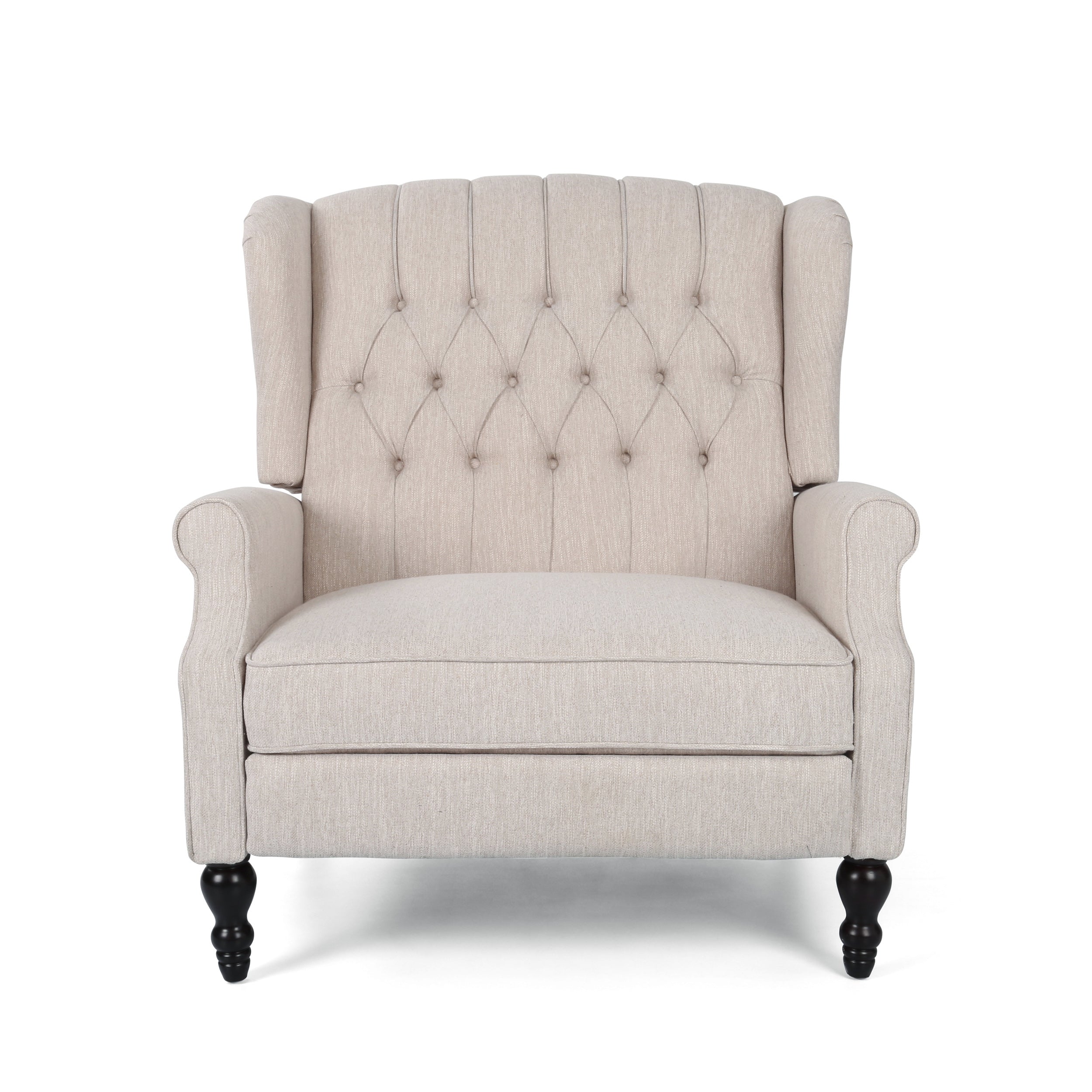 Push Back Recliner Chair with Rivet Decoration