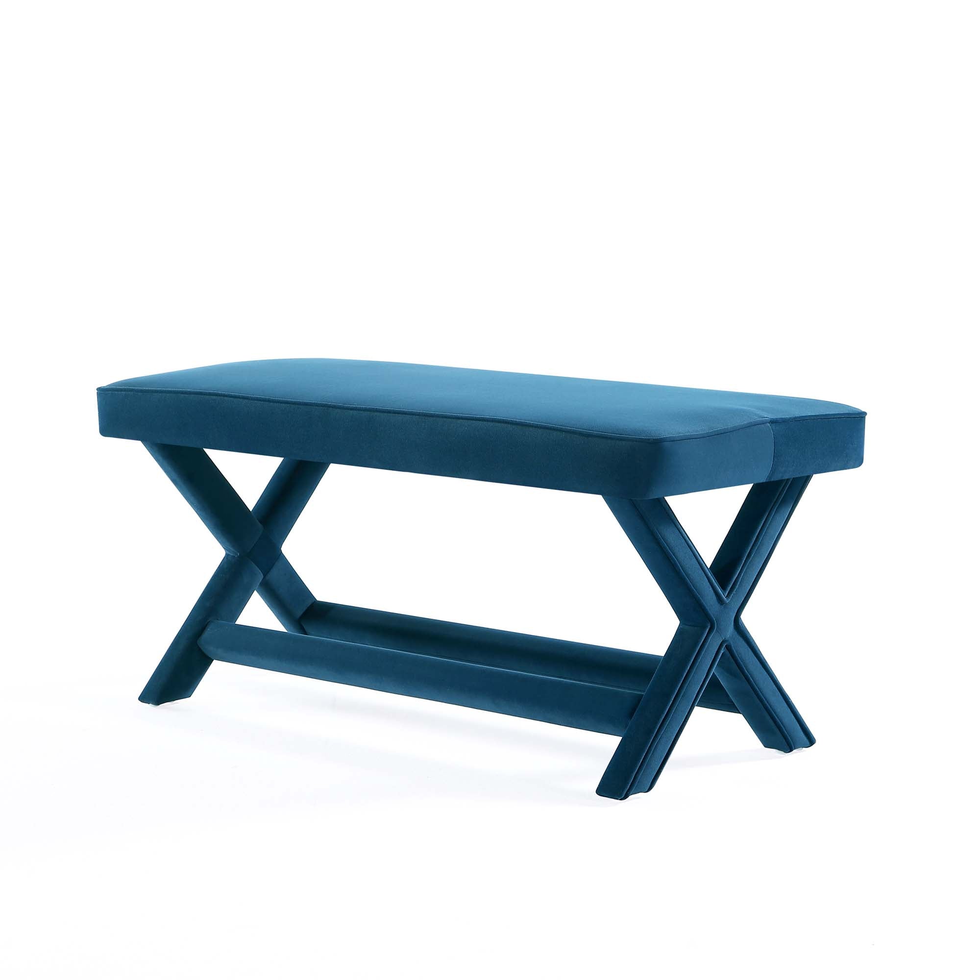 Abigail Upholstered Velvet Accent Bench