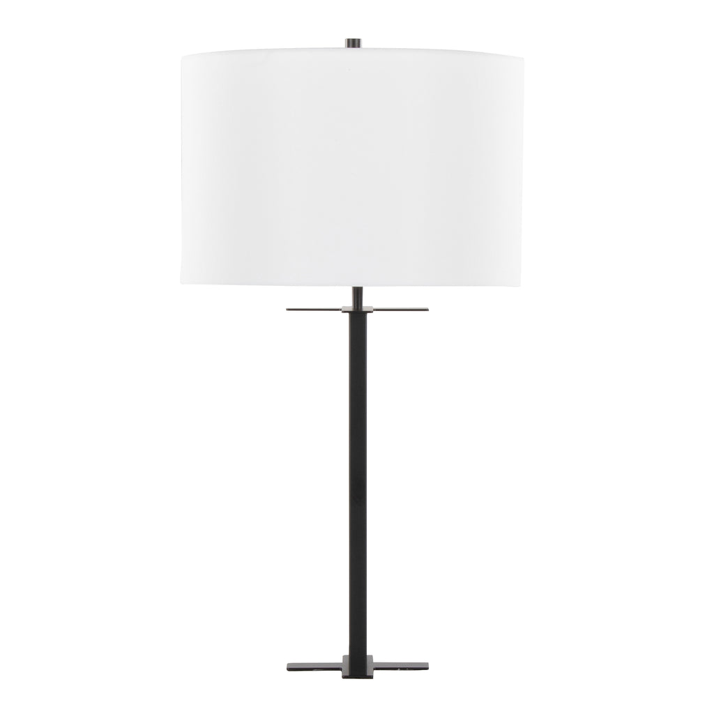 28" Contemporary Metal Table Lamp