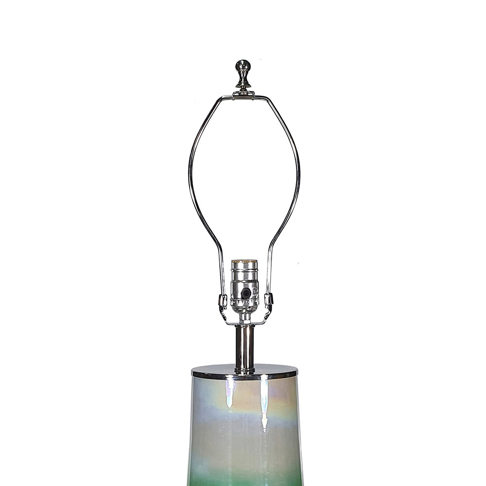 D16x30" Glass Table Lamp