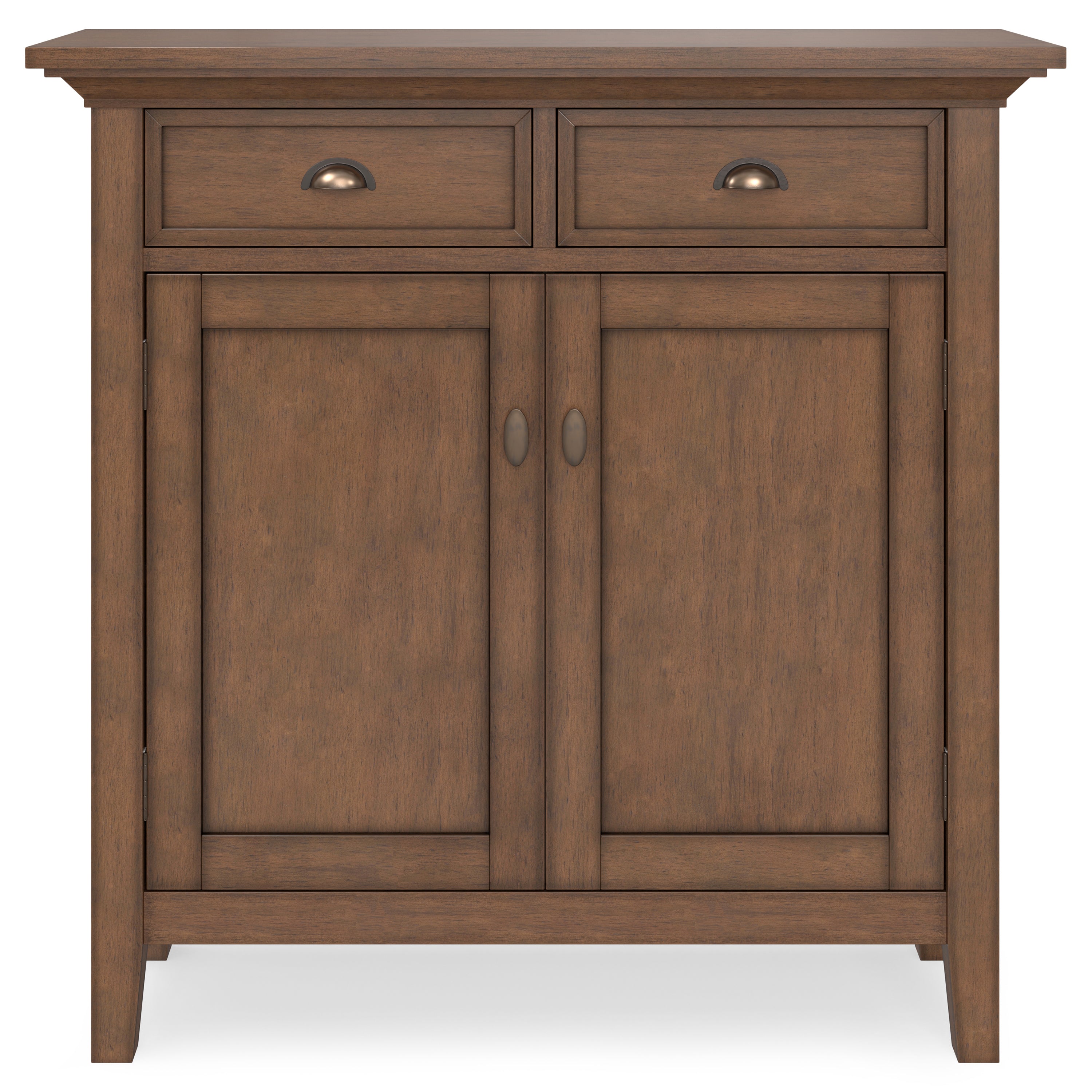 Redmond 36 Inch Wide Solid Wood Entryway Storage Cabinet in Rustic