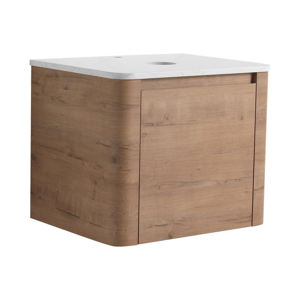 24" Wall-Mounted Bathroom Vanity & 1-Soft-Close Door