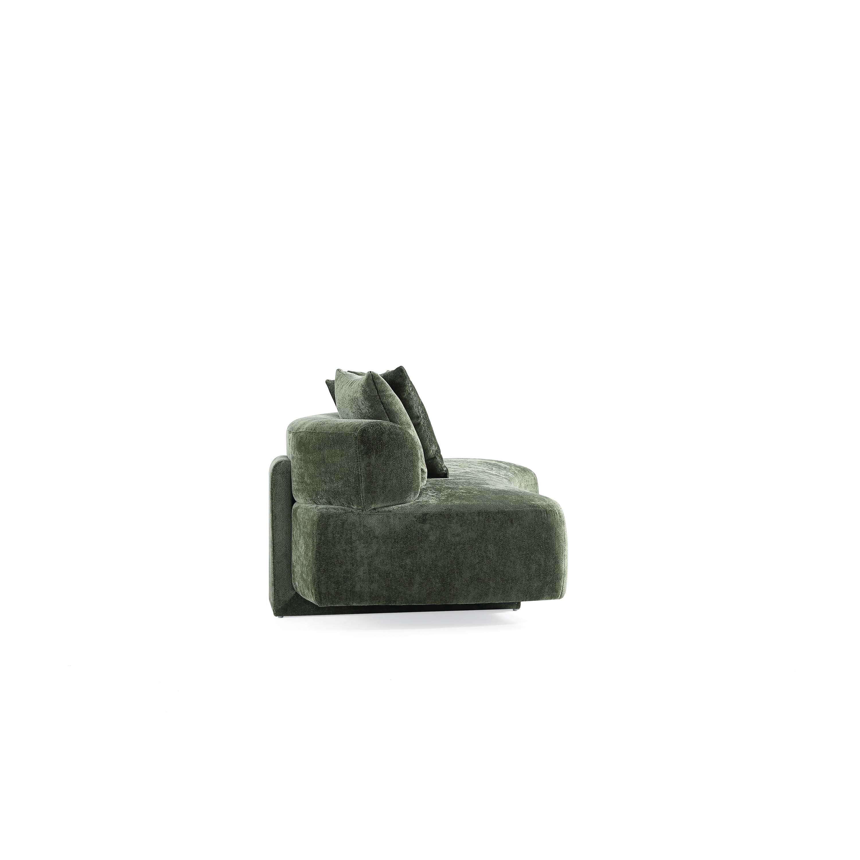 Verandah 91" Chenille Sofa in Olive