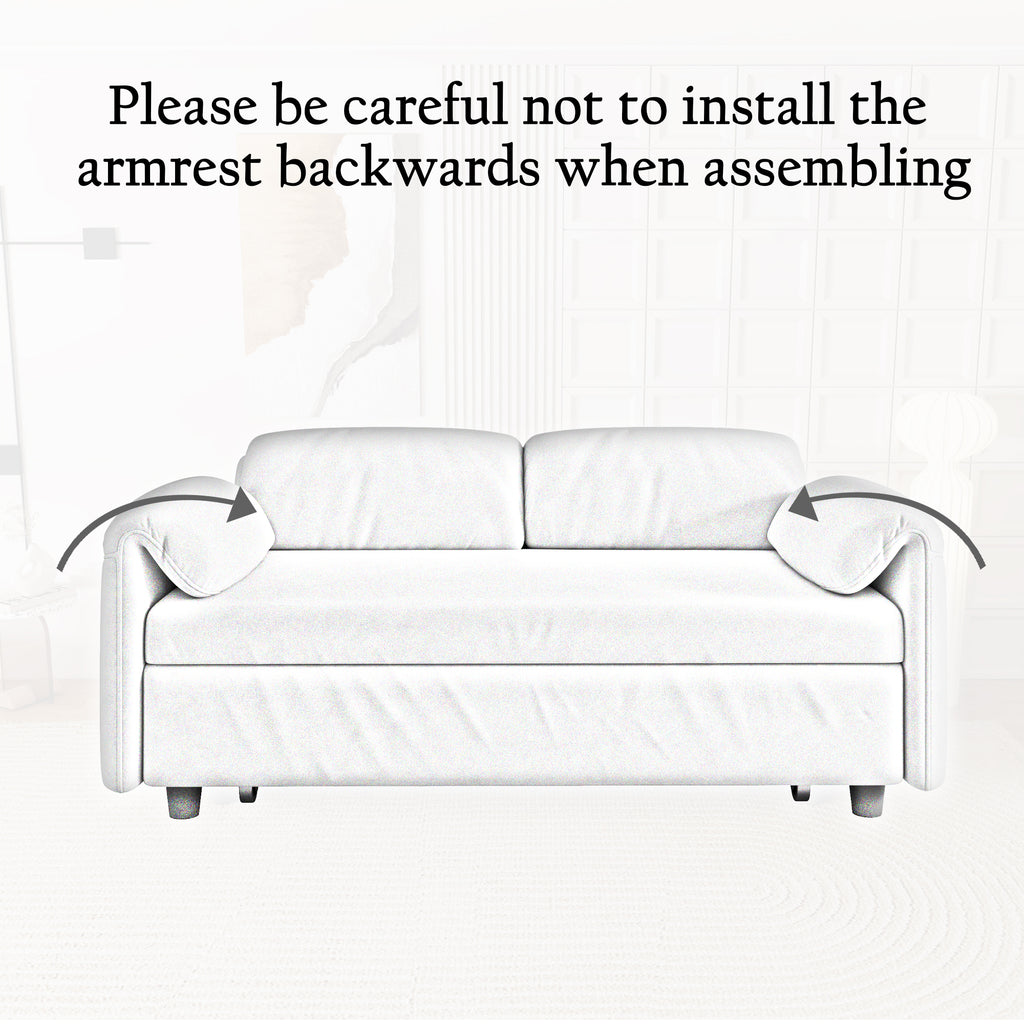 54-Inch Velvet Sofa