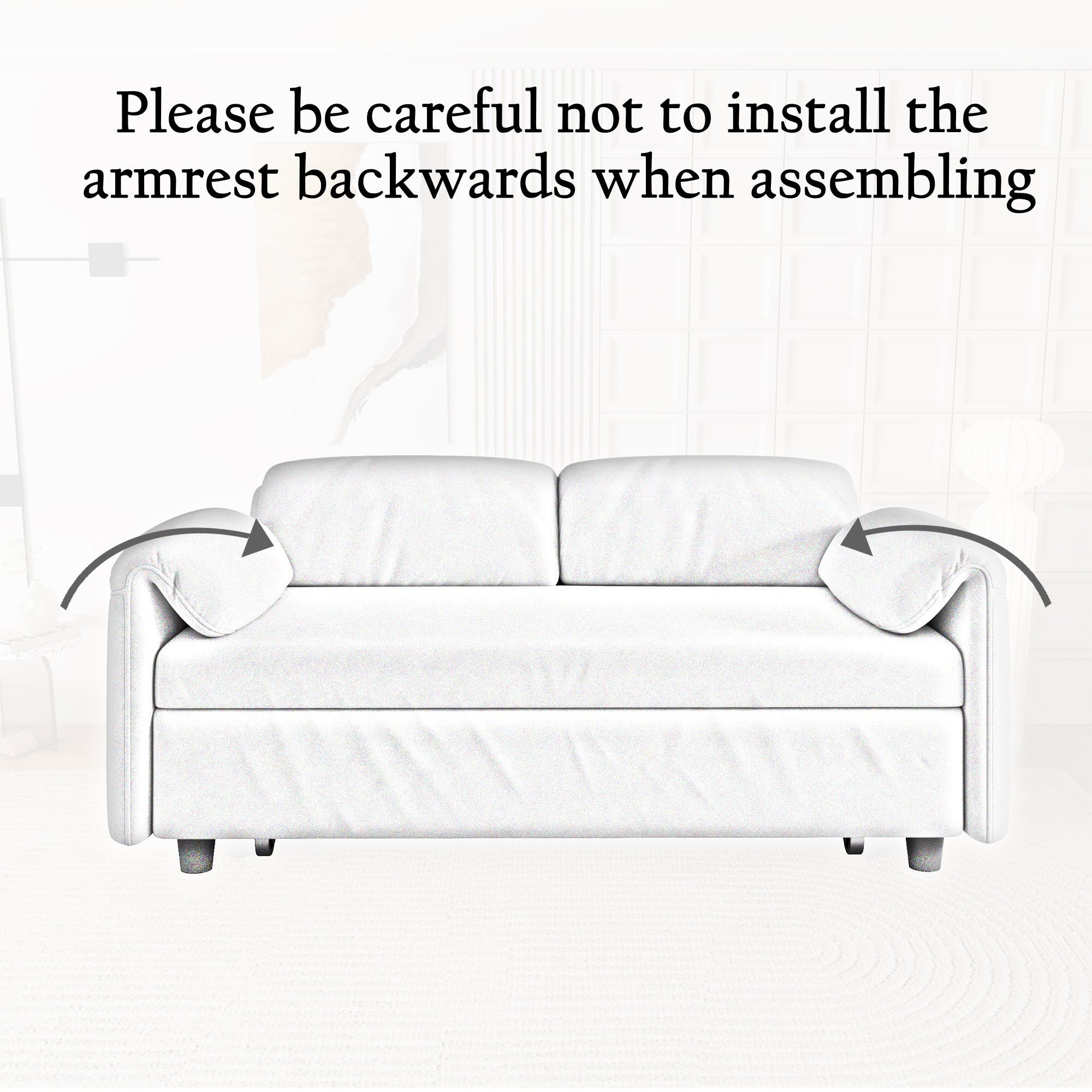 54-Inch Velvet Sofa