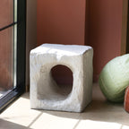 Lyra Outdoor Patio Karst Cave Inspired MGO Side Table