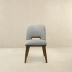 Blake Mid-Century Modern Light Grey Fabric Dining Chairs