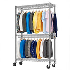 Heavy Duty Rolling Garment Rack 3 Tiers