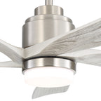 52 Inch Modern Ceiling Fan With Dimmable LED Light