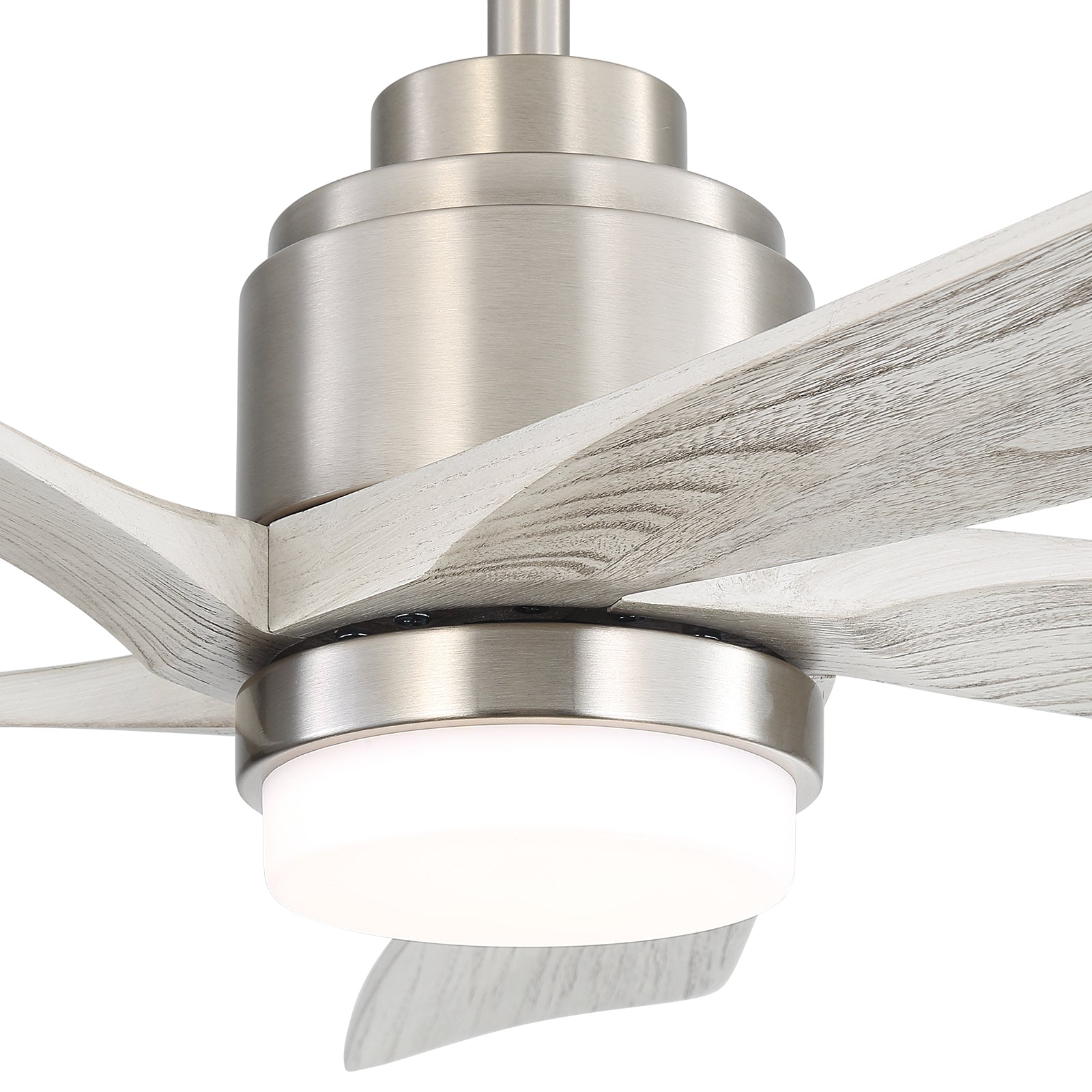 52 Inch Modern Ceiling Fan With Dimmable LED Light