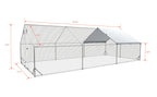 Large Metal Chicken Coop Walk-In Poultry Cage