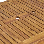 Outdoor 6-Seater Acacia Wood Expandable Dining Set