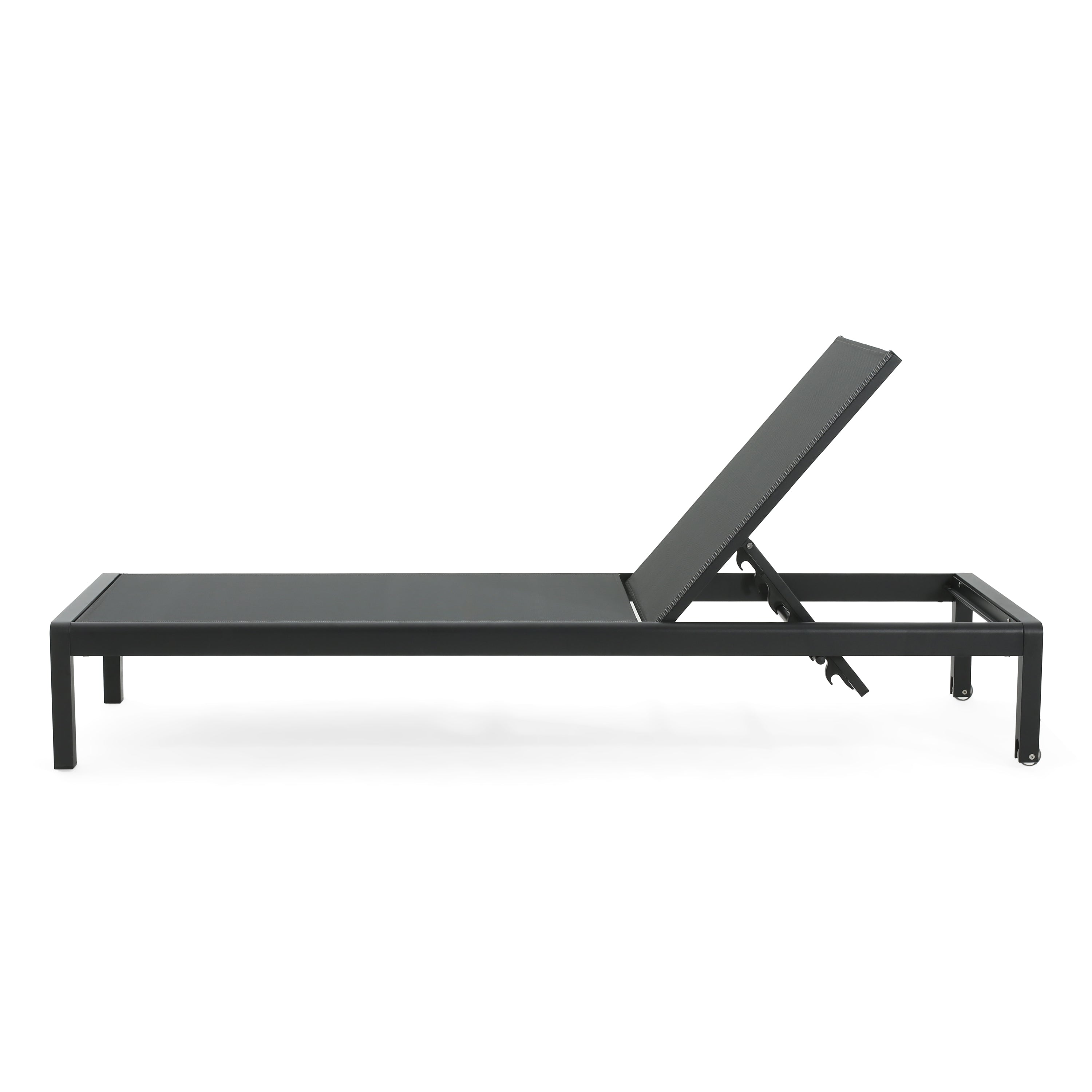 Cape Coral KD Chaise Lounge Black (Set of 2)