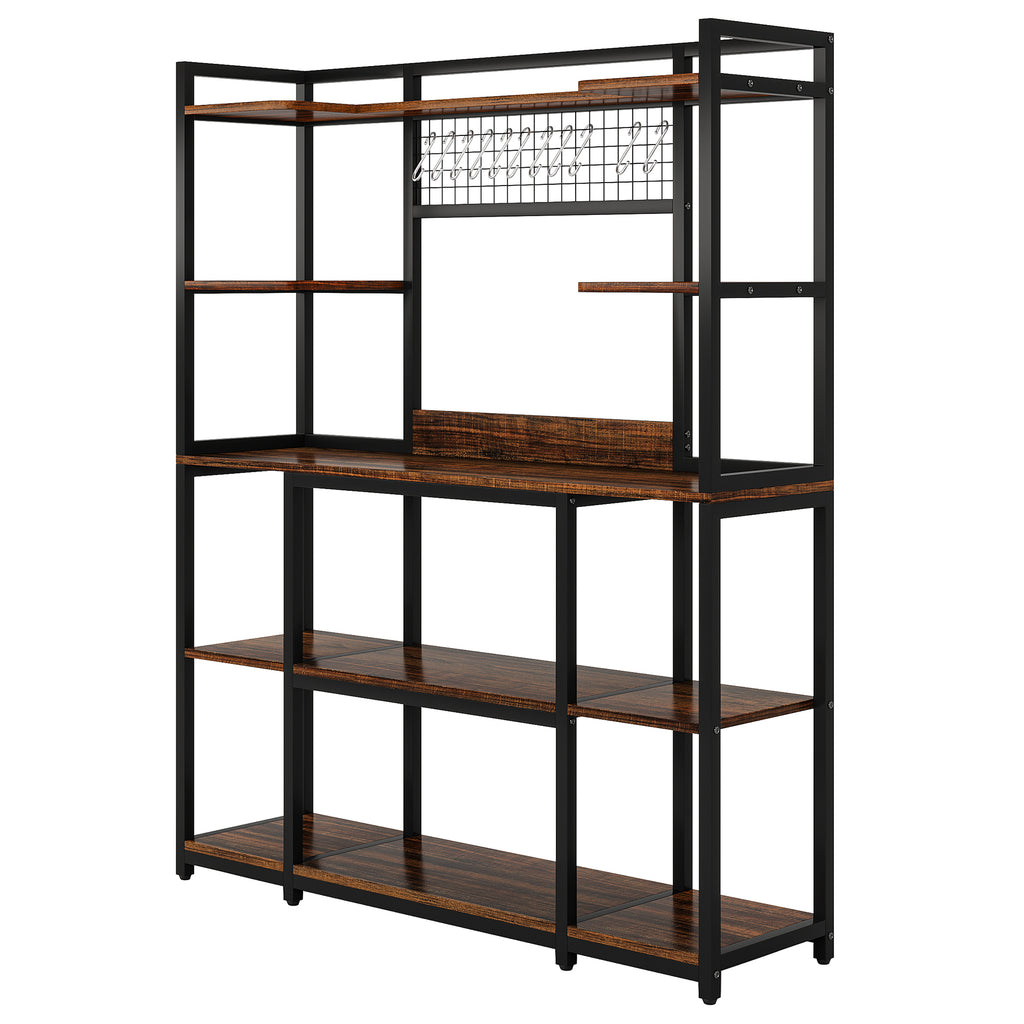 Large 55" Baker's Rack with Hutch
