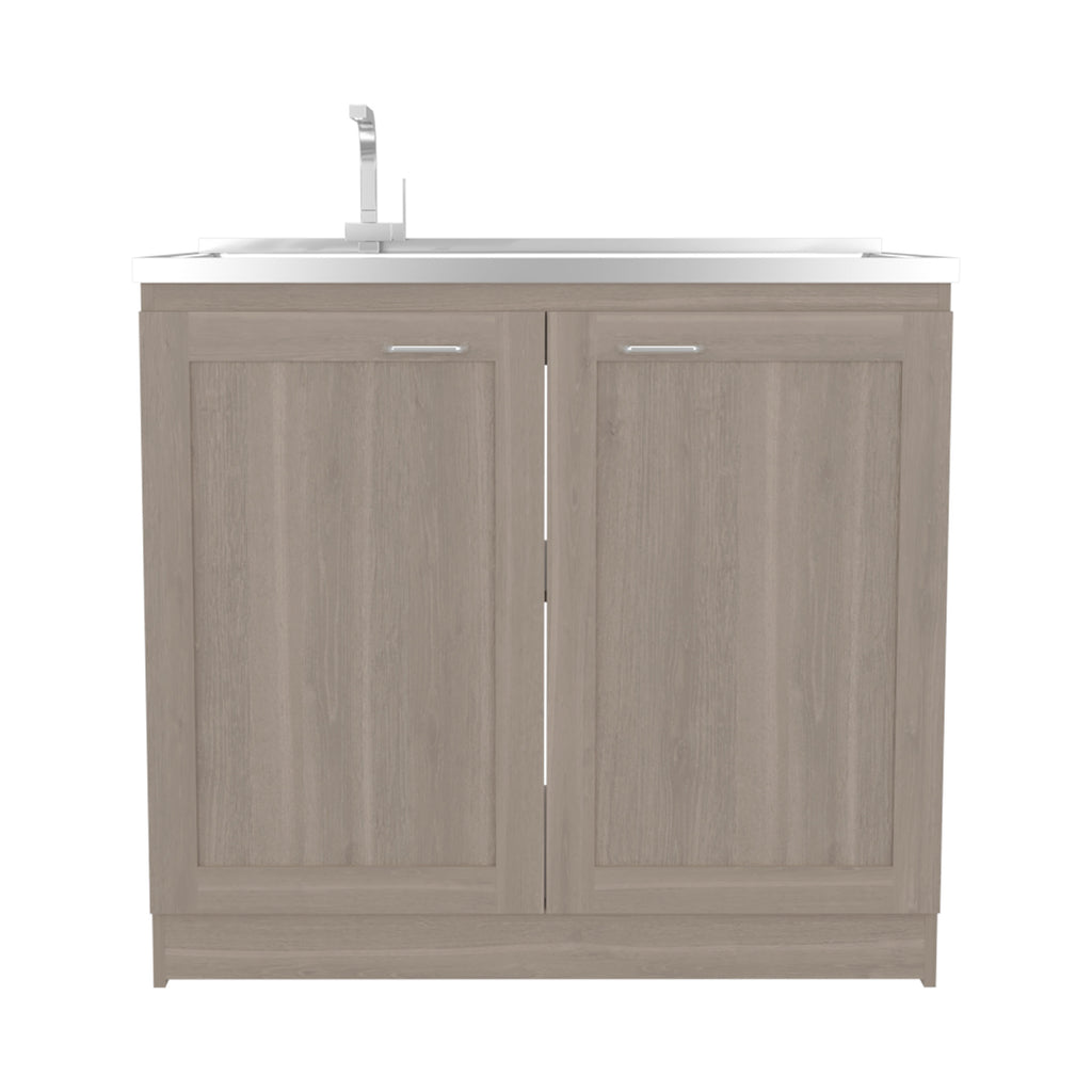 Utility Sink Cabinet - 36" H, 2 Doors, 2 Shelves