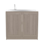 Utility Sink Cabinet - 36" H, 2 Doors, 2 Shelves