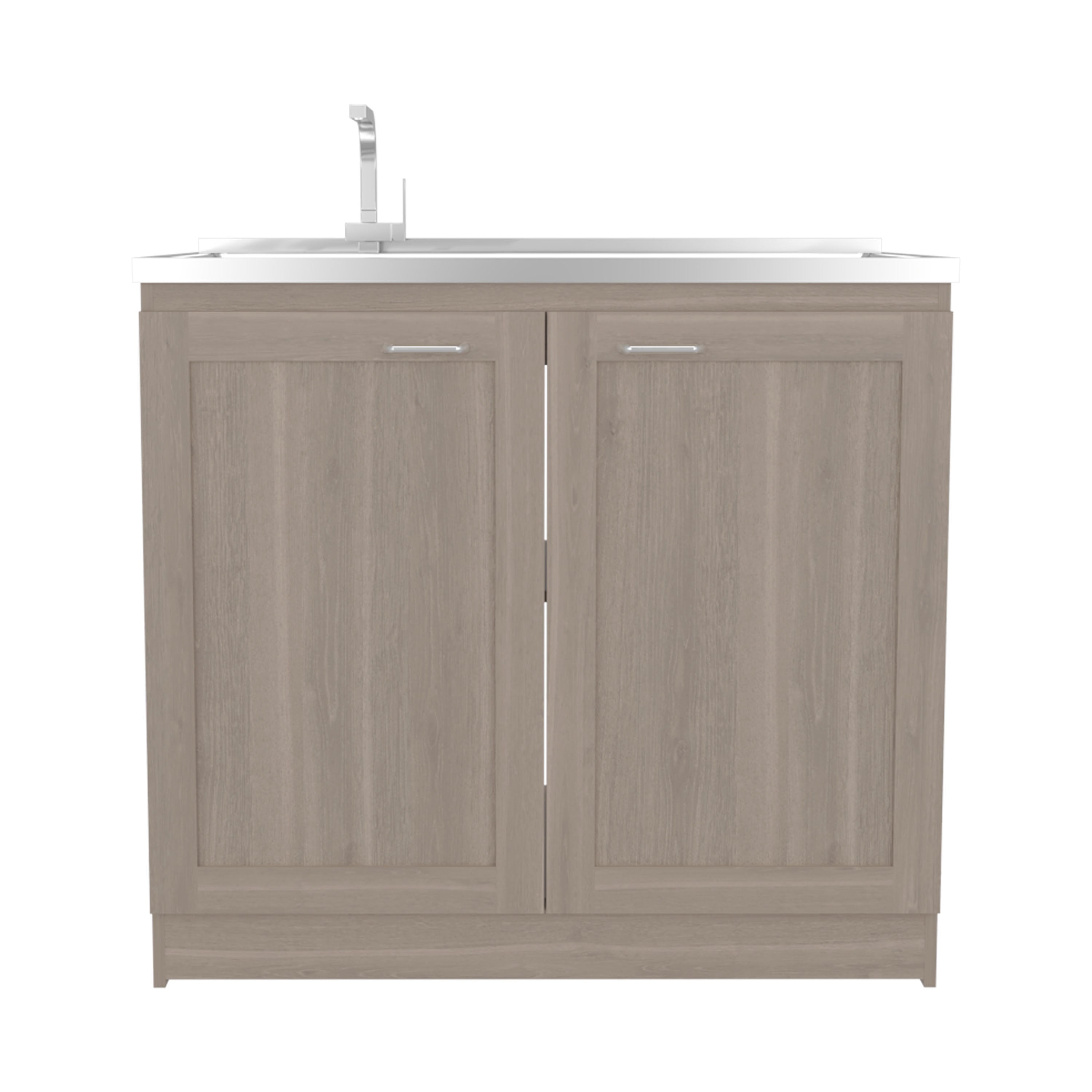 Utility Sink Cabinet - 36" H, 2 Doors, 2 Shelves