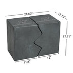MGO Side Table Set of 2 Rectangular Outdoor Side Tables