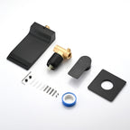 Matte Black Wall Mount Bathroom Sink Faucet