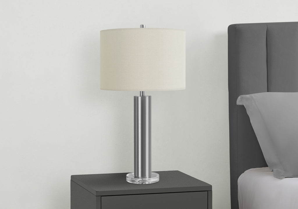 28"h Table Lamp in Nickel Metal