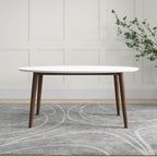 Ada Mid Century Modern Solid Wood Dining Table