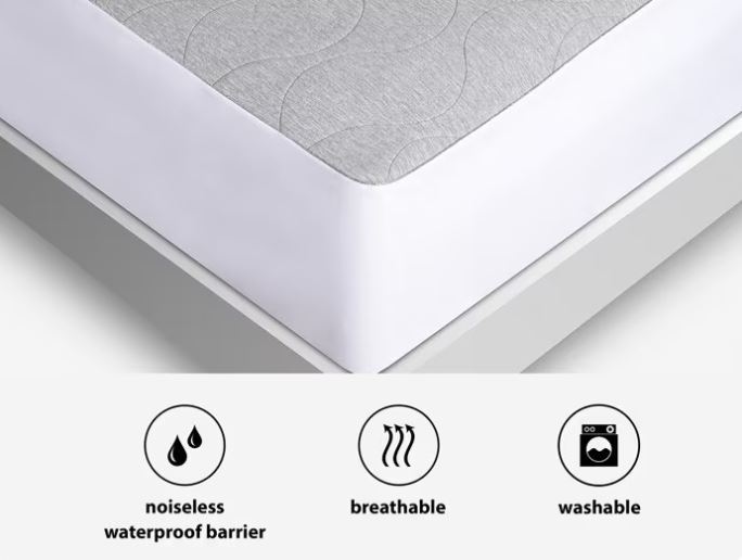 BedGear AIR-X Mattress Protector - Grey, Split King (2pc)