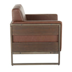 Drift Lounge Chair in Antique Metal