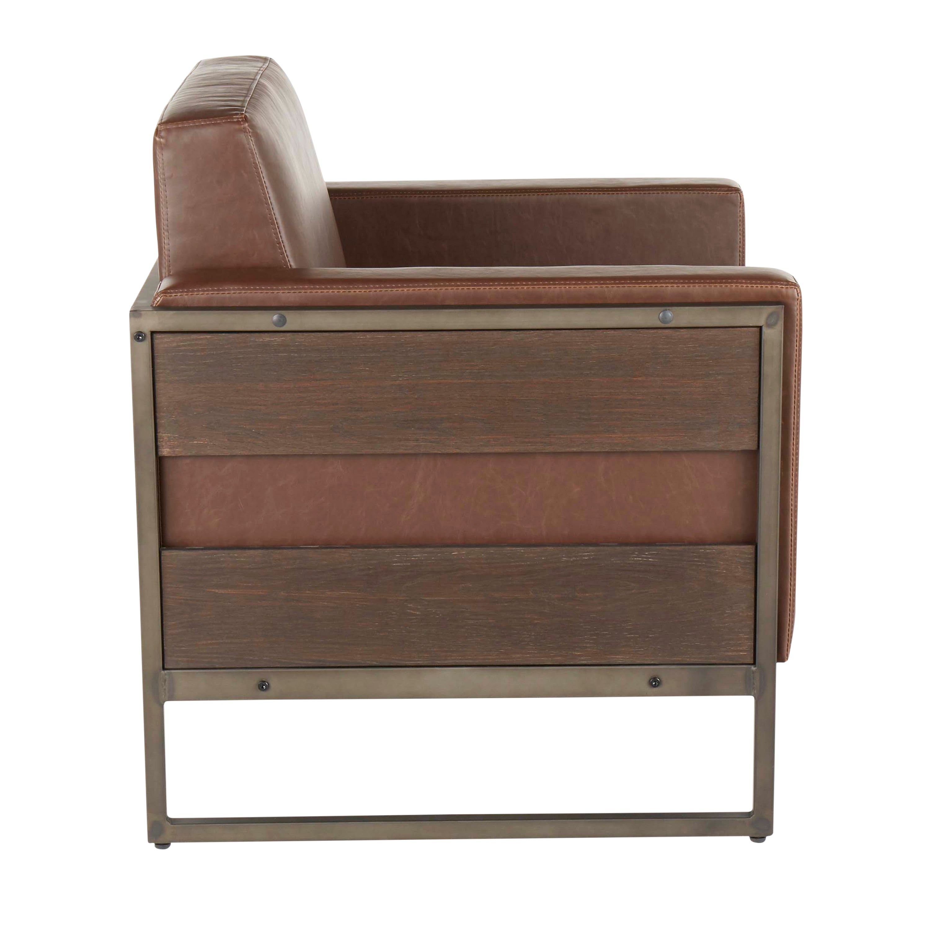 Drift Lounge Chair in Antique Metal