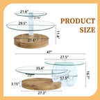 Contemporary Artistic Double Layer Coffee Table