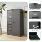 Metal Storage Vertical Filing Cabinet with Lock