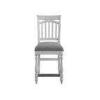 Gray Slat Back Barstools, Set of 2