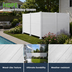 50" W x 49" H Outdoor Privacy Screen