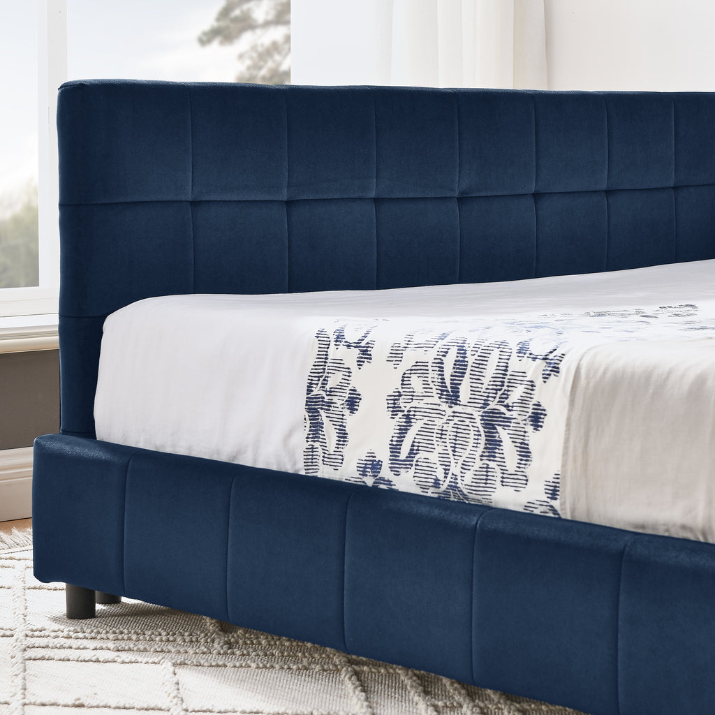 Full Size Upholstered Tufted Bed Frame