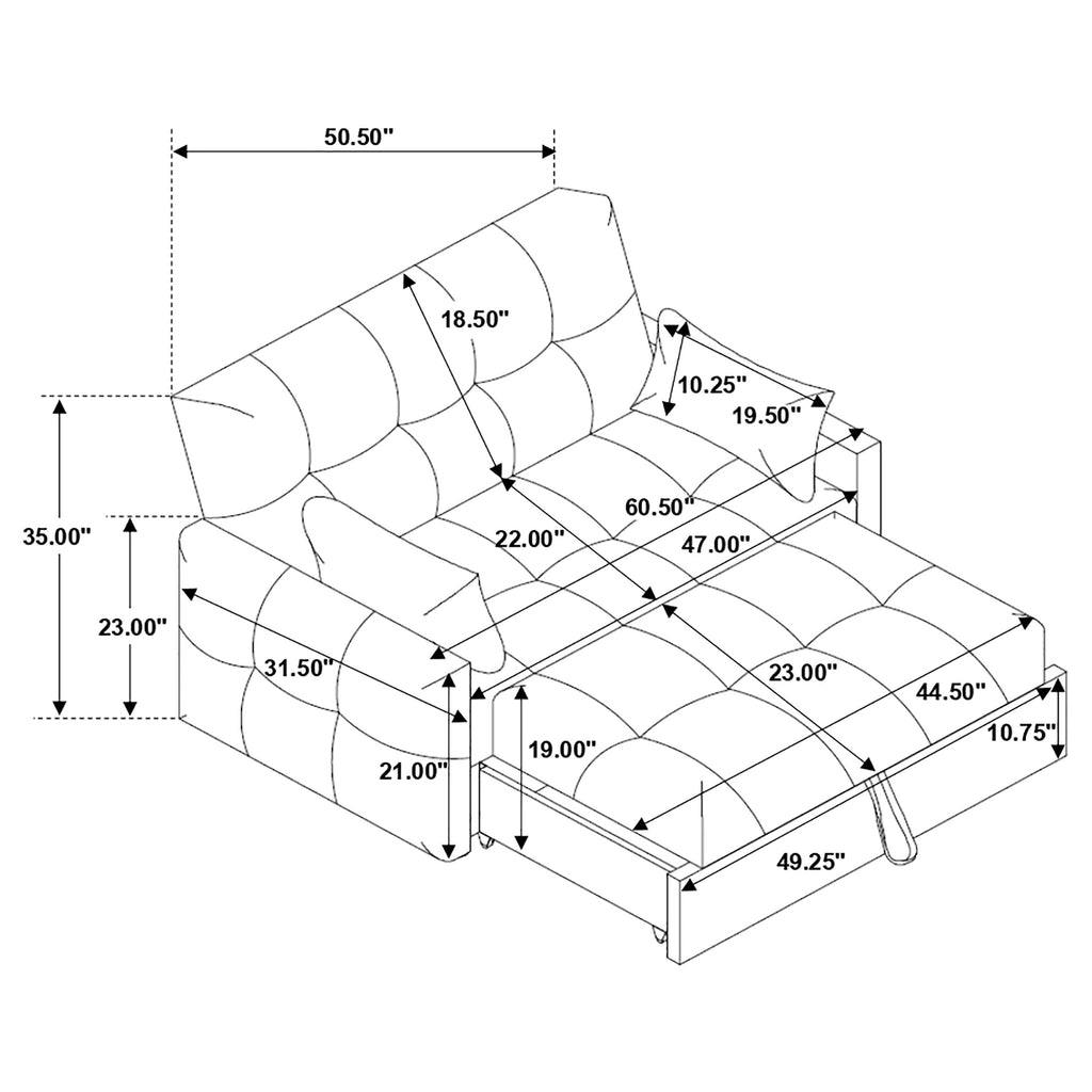 Alvara Dark Sofa Bed