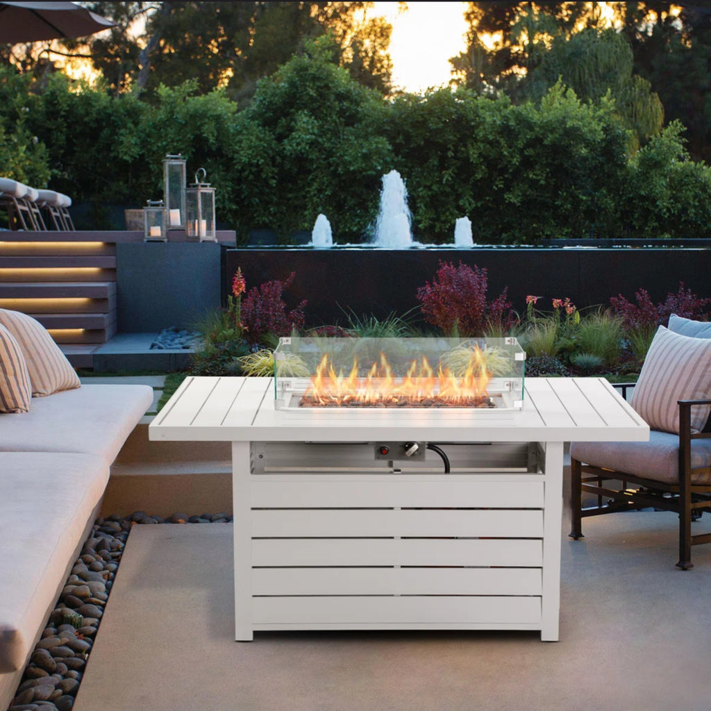 54.3 Inches Outdoor Patio Fire Pit Table