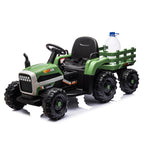 Ride On Tractor with Trailer - 24V Battery Powered Electric Toy
