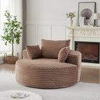 55" Corduroy Sponge Sleeper Chair