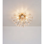 Gold Flush Mount Ceiling Light