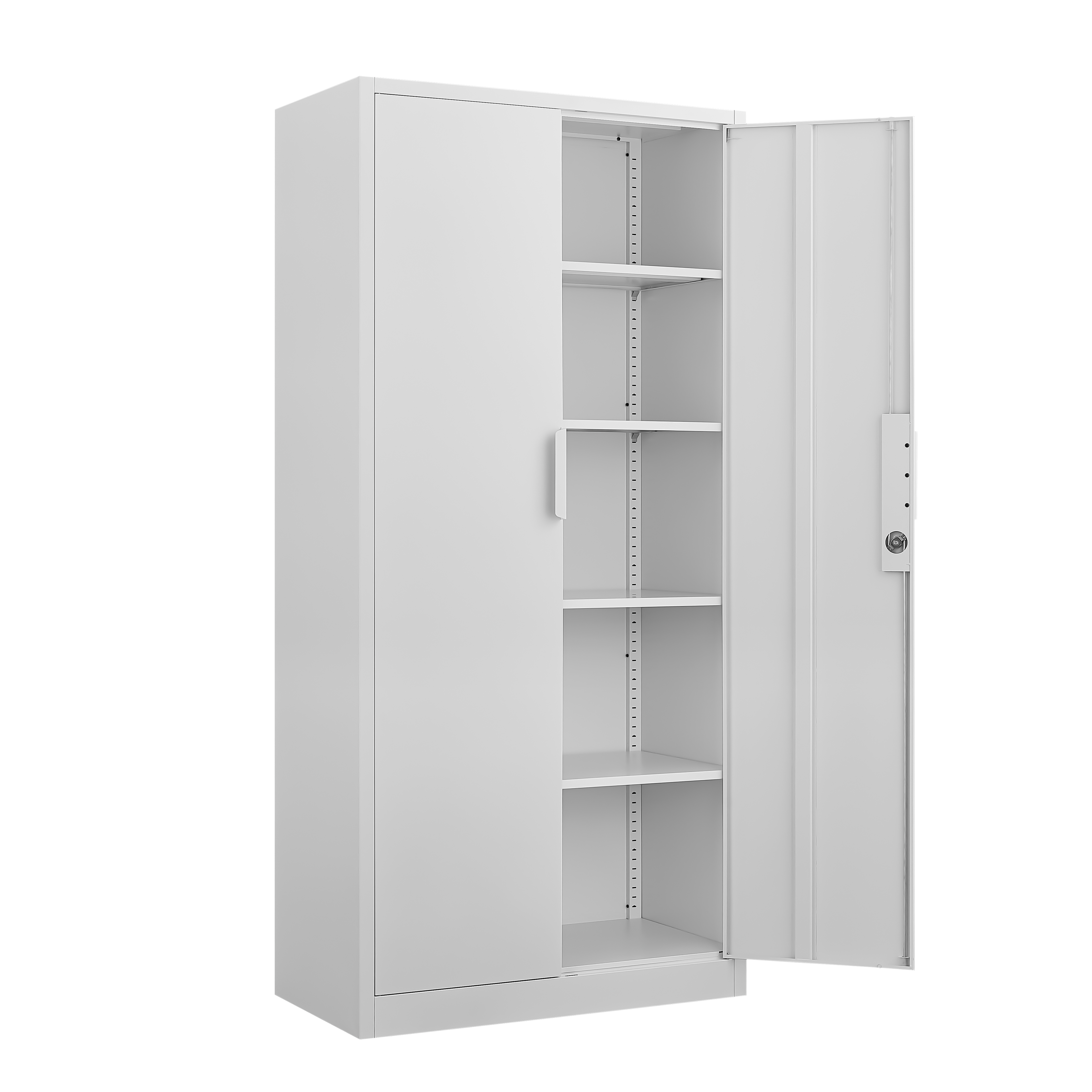 72-Inch 2-Door File Cabinet with Lock