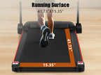 Quiet Folding Treadmill with Heart Rate Sensor