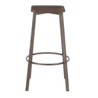 Square Barstool in Antique Metal