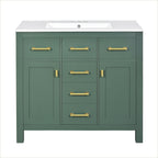 36'' Bathroom Vanity with Ceramic Sink Combo Set