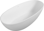 65" Freestanding Solid Surface Bathtub